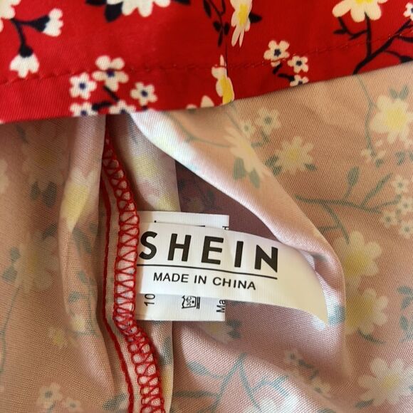 SHEIN red floral sundress size XS - Picture 8 of 16